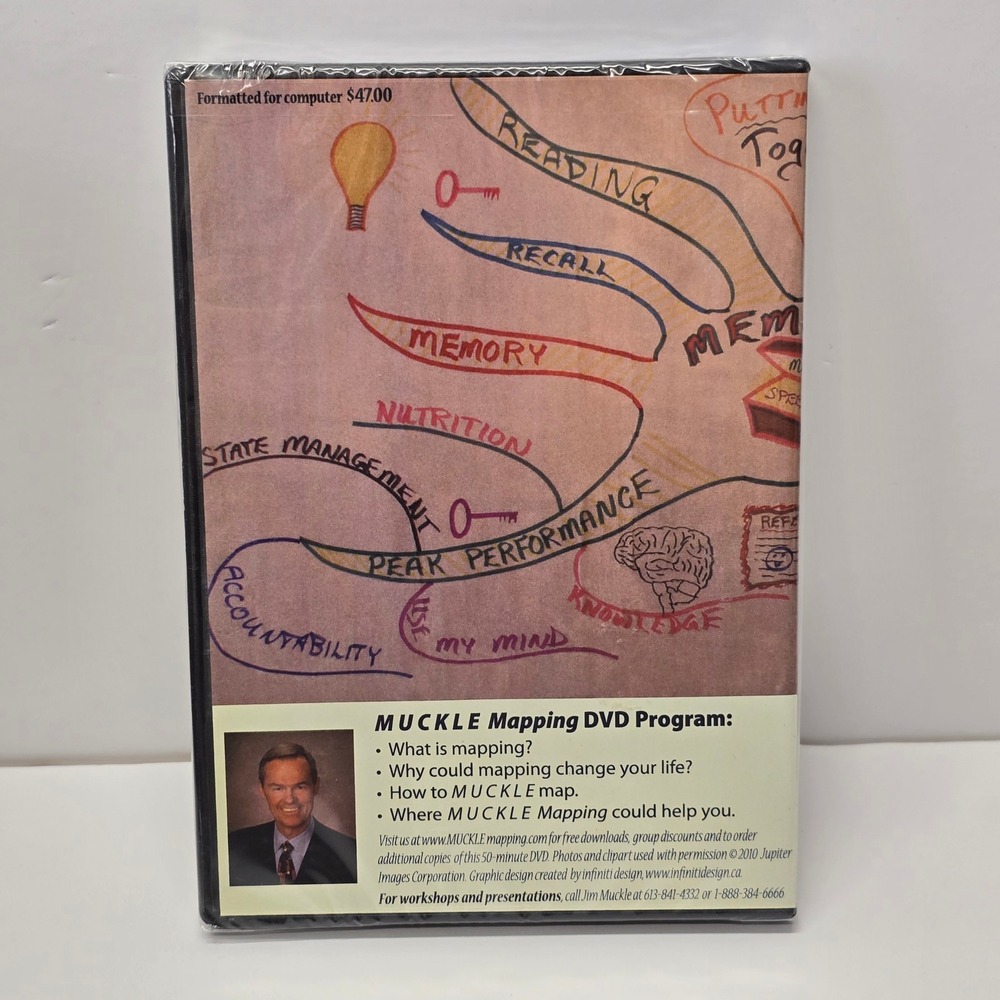 Muckle Mapping DVD Program Instructional Mind Map Academic - Picture 2 of 3